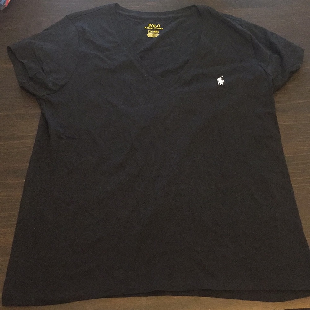 Classic black Polo t shirt - large